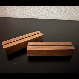 10 Walnut Wooden Sign Bases